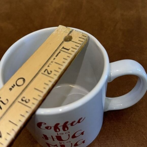 Coffee Is A Hug In A Mug White Ceramic Cup - Picture 5 of 6